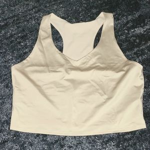 Fabletics crop top with built-in bra.